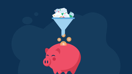 affordable content curation flat graphic illustration 