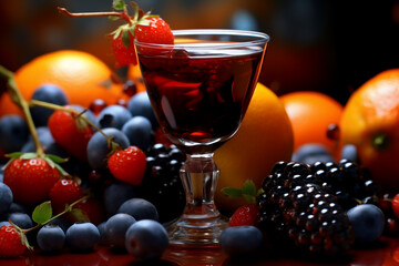 fruit and berries generative AI