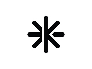 creative letter k sun logo design