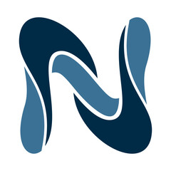 Letter N Logo design vector template