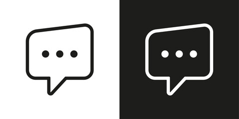 speech bubble message icon vector design