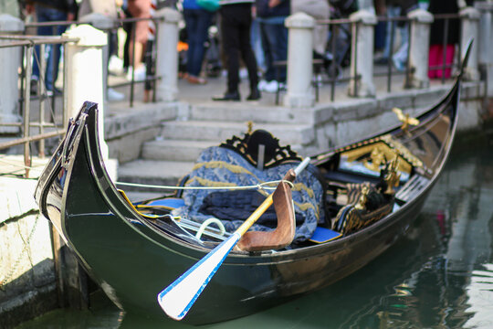 Venice Gondola standing in the channal