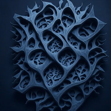 3D geometric abstract dark background