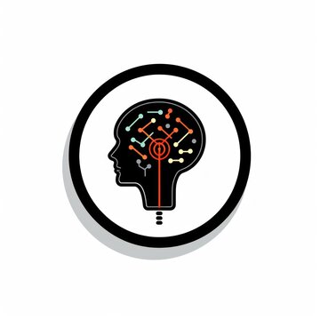 bulb , cable , brain vector icon