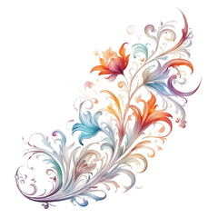 Fantasy-style floral ornament.