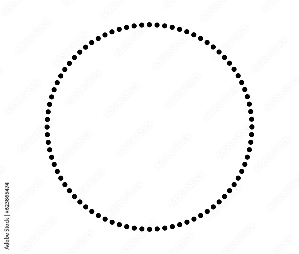Poster dot circle frame. round design element.