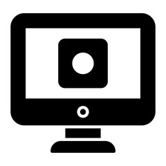 Computer Processor Glyph Icon