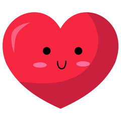 red heart vector icons illustration