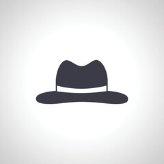 hat icon. Travel hat icon.