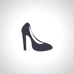 woman heel icon. Women's high heeled shoes icon.