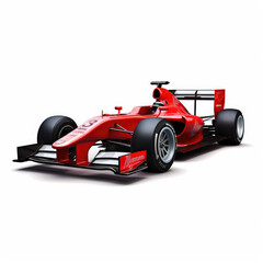 red racing car