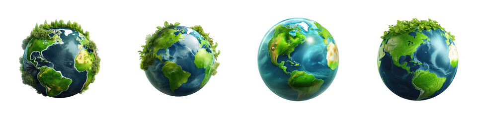 Sustainable Earth clipart collection, vector, icons isolated on transparent background © DigitalParadise