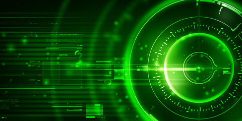 2d illustration Abstract futuristic electronic circuit technology background