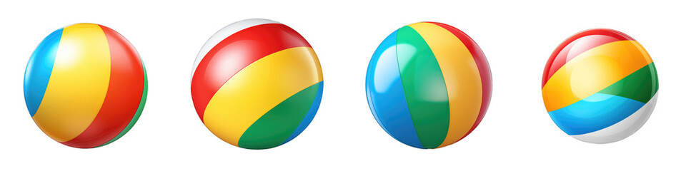 Beach Ball clipart collection, vector, icons isolated on transparent background