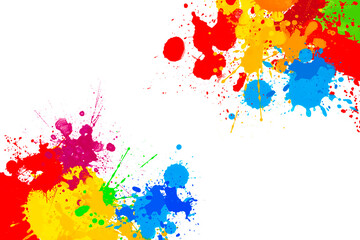 Splatter color background illustration design