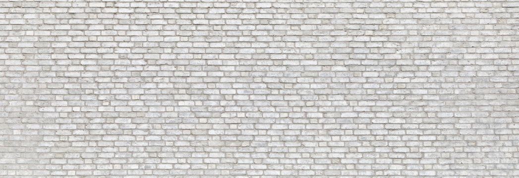 Perfect rustic brick wall, in panoramic format.