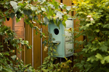 New colorful birdhouses in vintage style. Make handmade bird nests yourself