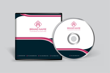 CD cover design with red color
