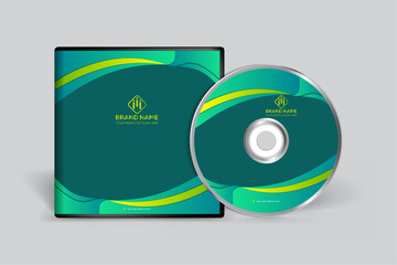 CD cover design with green  color