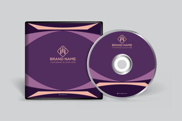 Flat design minimal CD cover design