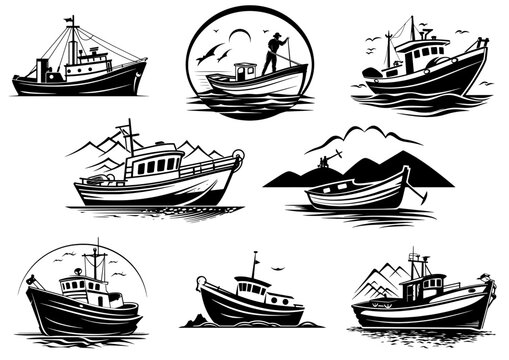 Barcos pesqueros.