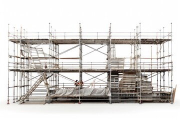 Fototapeta na wymiar Steel scaffolding