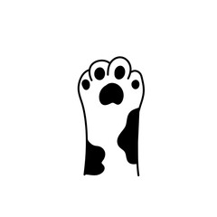 Cat paw. dog paw. cat breed vector doodle illustration