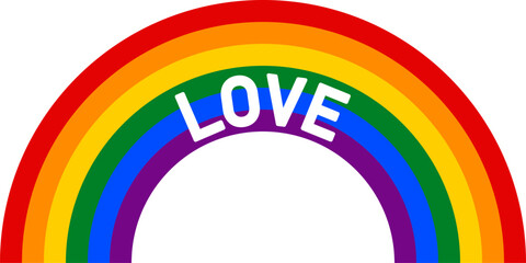 Obraz premium 虹 （LOVE） / LGBT / LGBTQ 