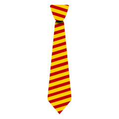 Red and yellow tie
