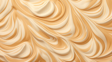 Fototapeta premium Creative sweet cream banner, crumble mixture waves swirl