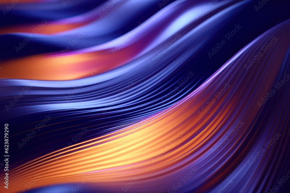 Poster abstract background with wavy line pattern. ai generated