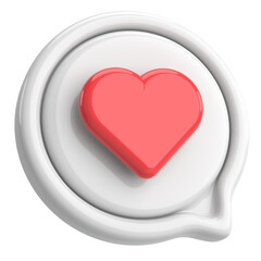 Like icon. Like button. 3D illustration.