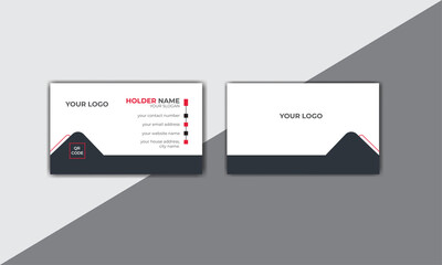 Modern and simple Business card design.