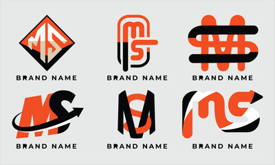 M+S letter logo. luxury letter logo design, M+S letter logo concept, Letter M+S simple logo design, creative logo design, letter logo vector.