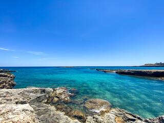 Fototapeta na wymiar beach and sea in Summer in Sicily