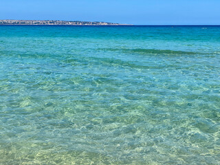beach and sea in Summer in Sicily