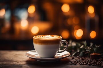 Obraz premium Perfectly brewed cup of coffee. AI generated