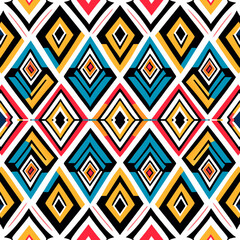 Ethnic boho seamless pattern. Tribal pattern. Folk motif. Textile rapport.