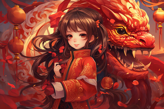 Illustration of chinese new year 