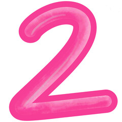 pink number 1