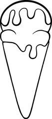ice cream hand drawn 