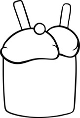ice cream hand drawn 