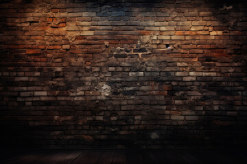 Brick wall background texture. Generative AI
