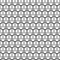 Repeated cubes background. Diamonds wallpaper. Seamless surface pattern. Rhombuses. backdrop. Cubic motif. Lozenges digital paper. Dices for web designing. Ethnic textile print