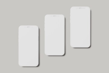 smartphone clay mockup