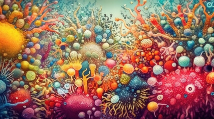  Bacteria art.generative ai