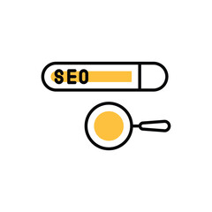 Search icon vector stock illustration.