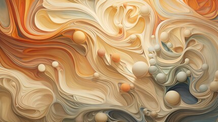  an abstract painting with many different colors and shapes on it.  generative ai