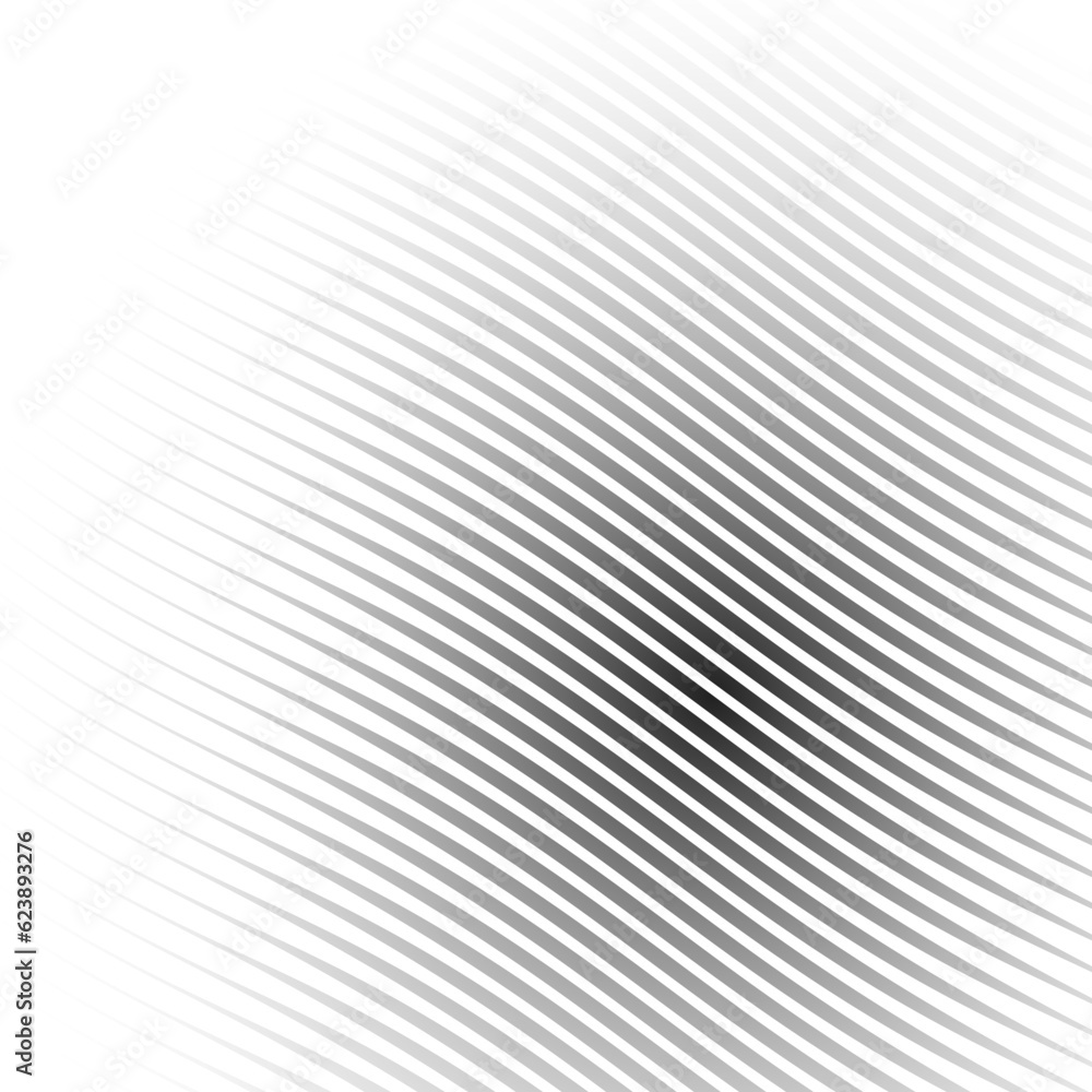Poster diagonal lines halftone effect. abstract black and white background with curve lines and waves. bann