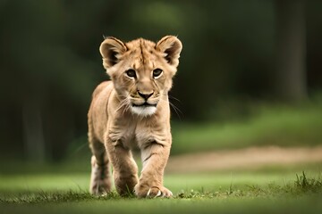 lion in the grass